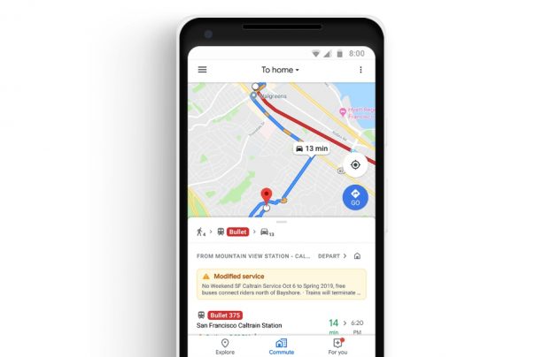 Google地圖增兩大新功能！攜手Spotify、Apple Music推整合介面、加入通勤標籤