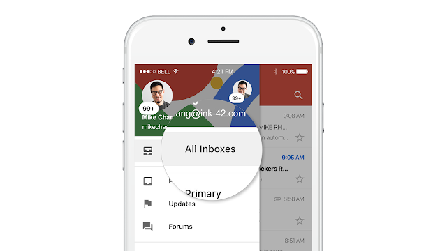 蘋果用戶看過來！iOS版Gmail 終於有了支援多帳號的收件匣