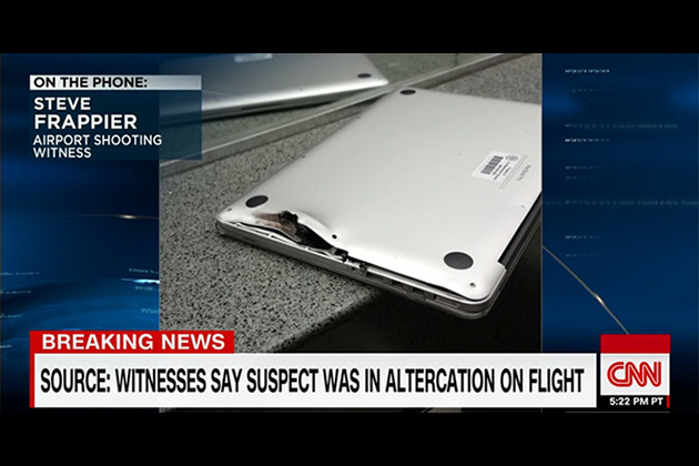 佛羅里達槍擊案 MacBook Pro意外擋子彈拯救男子一命