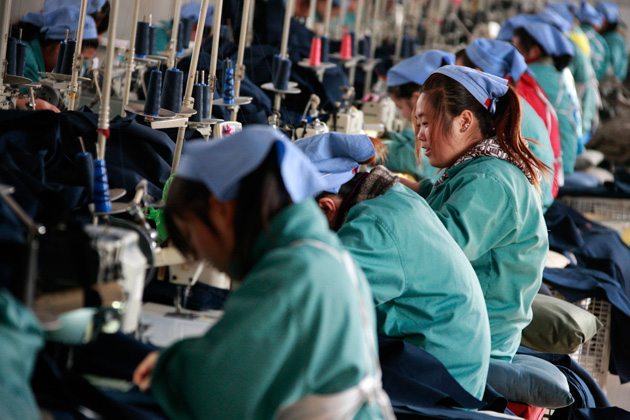 中國勞動力成本3年漲六成 製造業壓力大