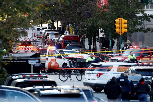 【快訊】曼哈頓卡車衝撞8死15傷，紐約市長：這是恐攻