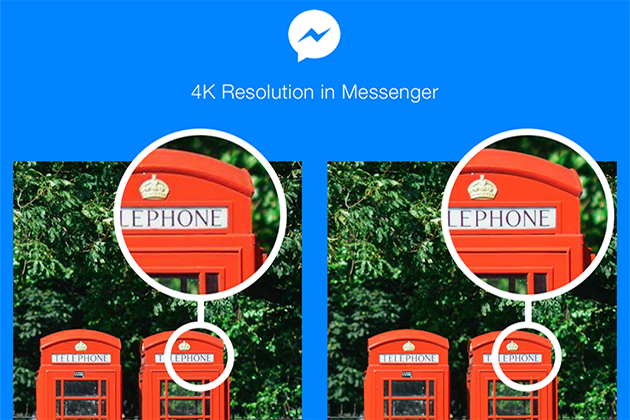 影像品質不落漆！Facebook Messenger 將開放4K照片傳送功能