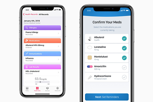 蘋果向開發者開放健康紀錄API 未來用戶管理健康、藥物、營養更容易