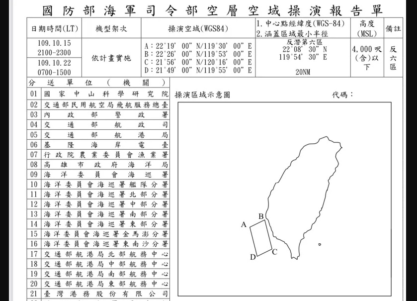 西南空域頻遭共機侵擾 國軍10月起海空軍密集實彈操演反制 13