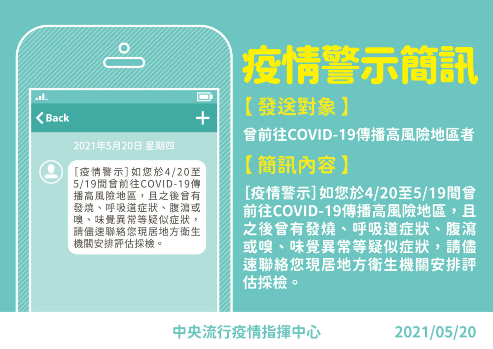 「萬華流向外縣市」怕有漏網魚！ 全台發第二波疫情警示簡訊找人 5