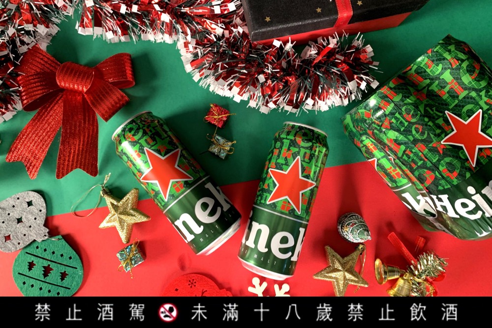 【圖說一】全球啤酒領導品牌海尼根強勢推出聖誕星潮罐，即日起於全台7 11獨家限量販售 2