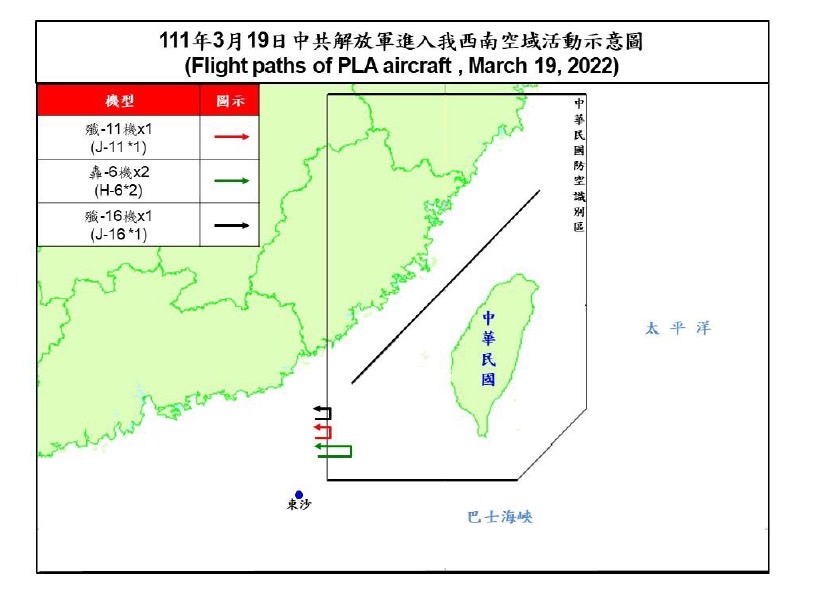 闊別7天／中共軍機2架次擾我西南空域 運八反潛機本月未現身 9