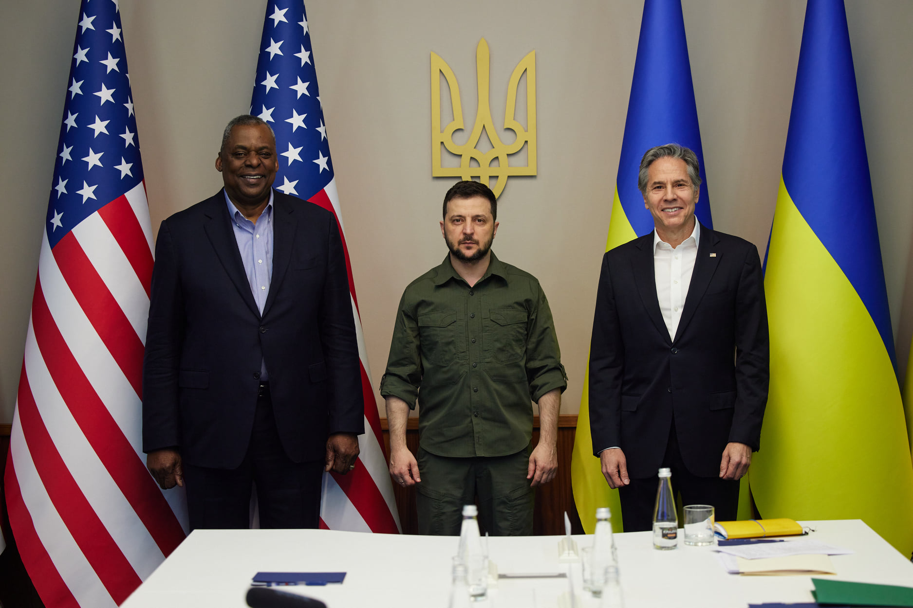 俄烏開戰以來首度 美國防外交兩首長突訪基輔與澤倫斯基會談