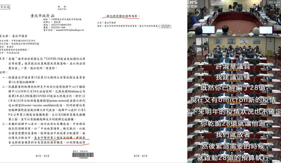 台北市議會28億預算