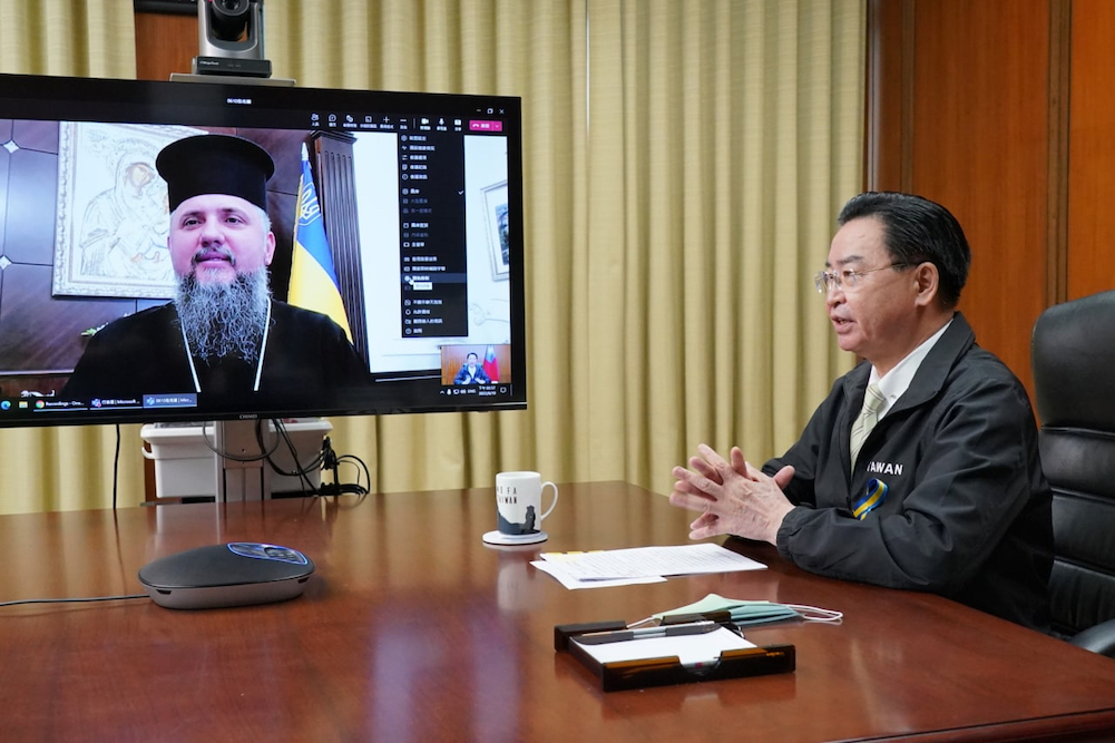 吳釗燮視訊烏克蘭宗教領袖 宣布將捐東正教120萬美元