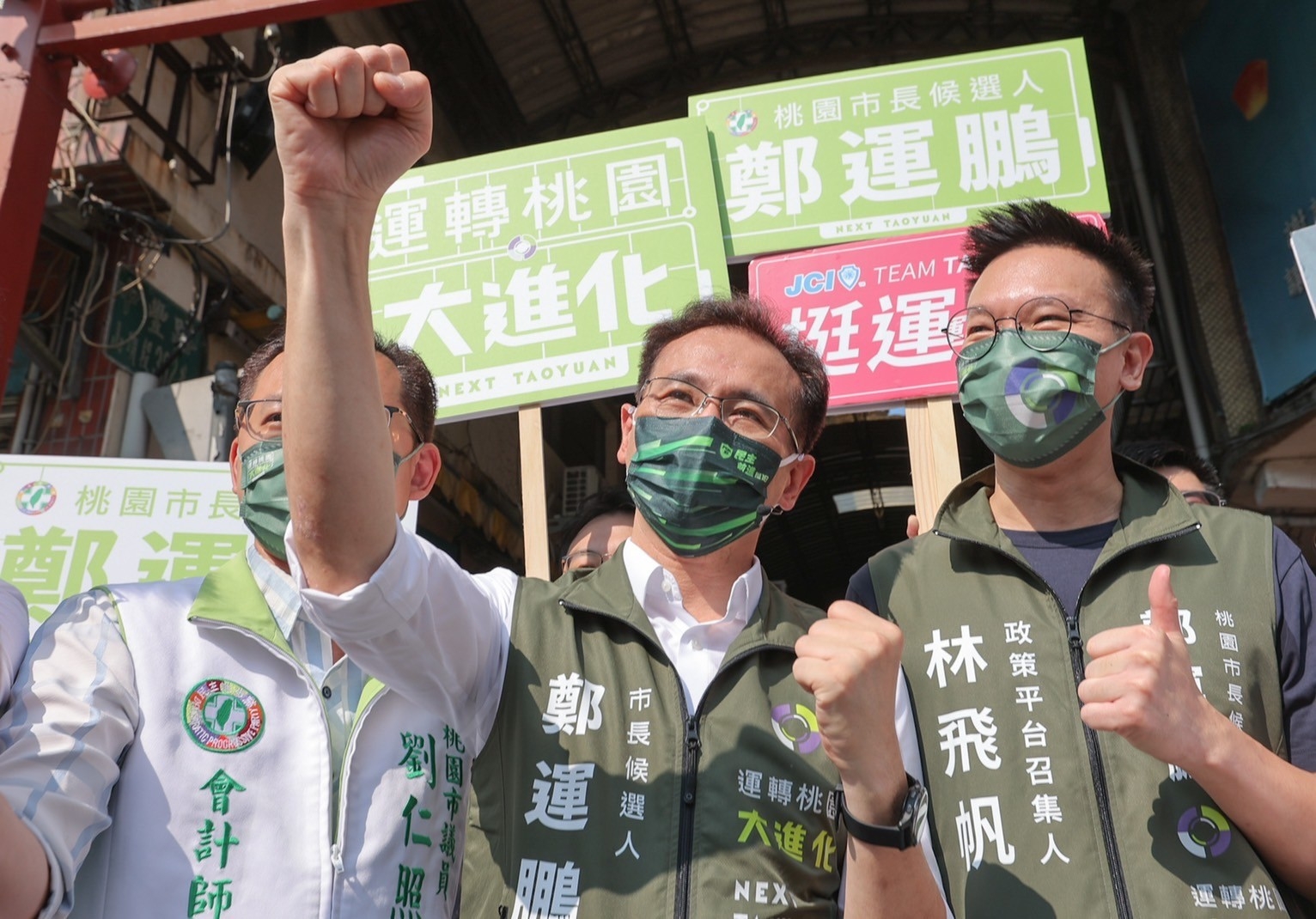 林飛帆站台掃街 鄭運鵬：以後多拗他！說不定比我受歡迎 5