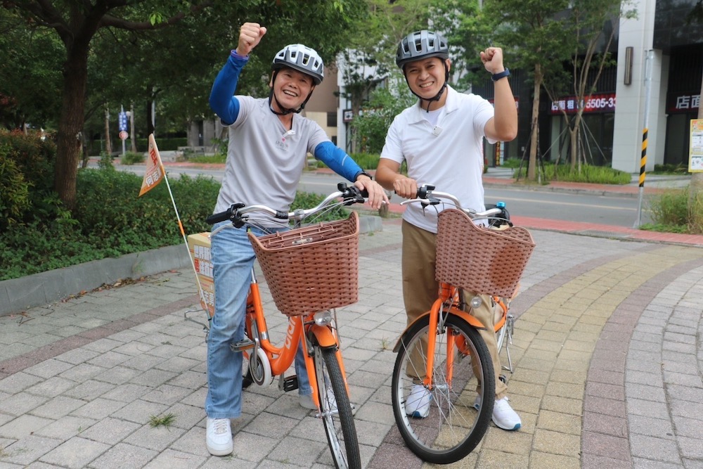 國民黨流行騎腳踏車？林為洲、何志勇同台推新竹eBike