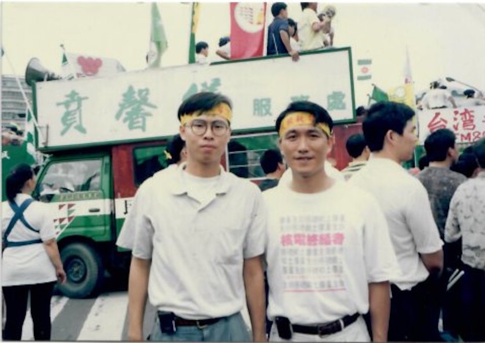 高雄市長陳其邁學生時期參與學運。