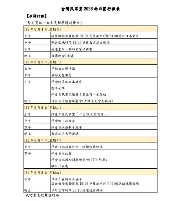 柯文哲訪日行程曝光！將拜會古屋圭司等朝野跨黨派政要、參訪這些地方 11