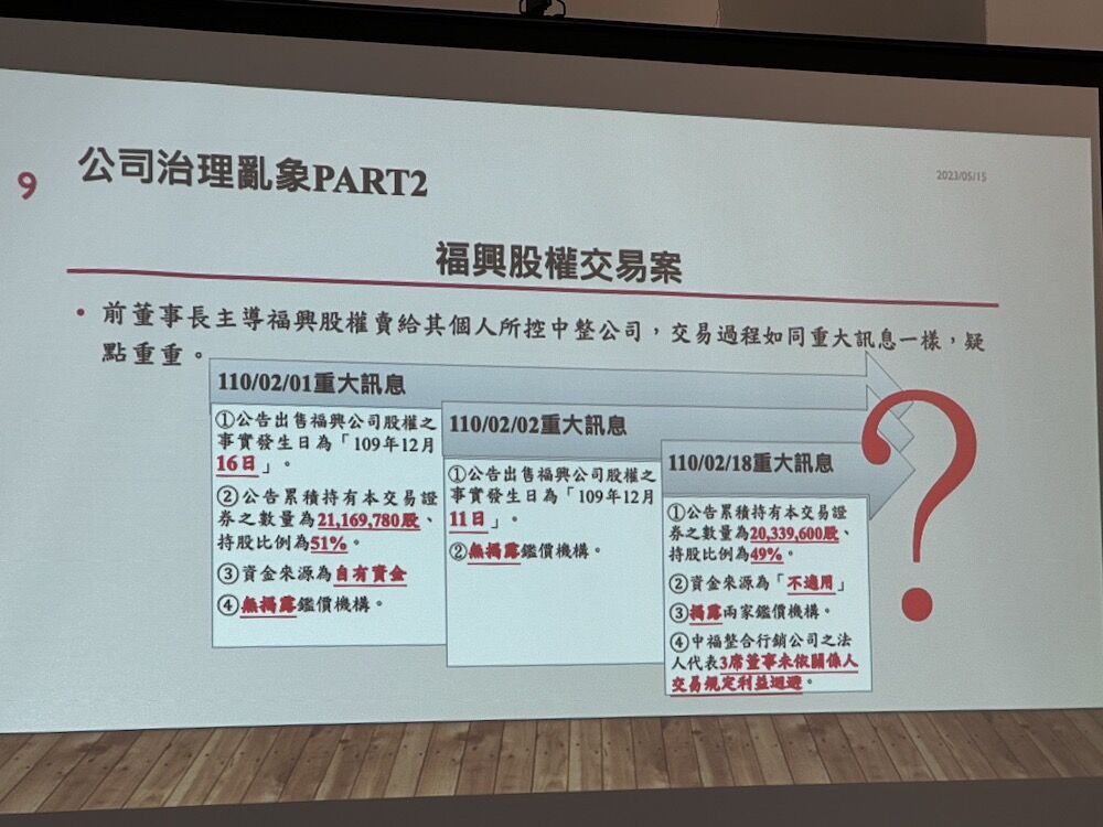 【有影】捍衛股東權益  中福新團隊健全公司治理盼開創新局 11