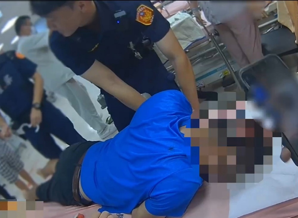 酒醉男子跌倒送醫　疑縫合傷口太痛竟揮拳攻擊護理師 257