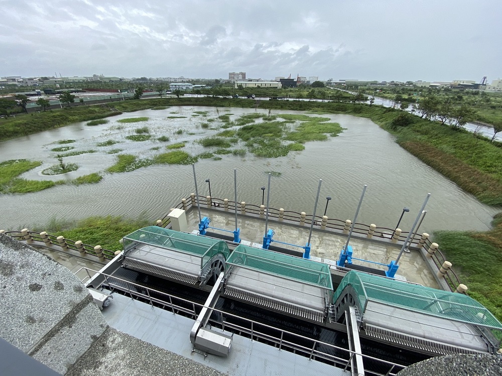 杜蘇芮豪雨侵襲　土地開發區滯洪池發揮蓄水調節功能 243