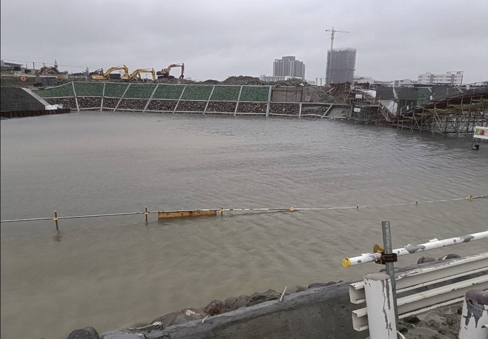 杜蘇芮豪雨侵襲　土地開發區滯洪池發揮蓄水調節功能 245