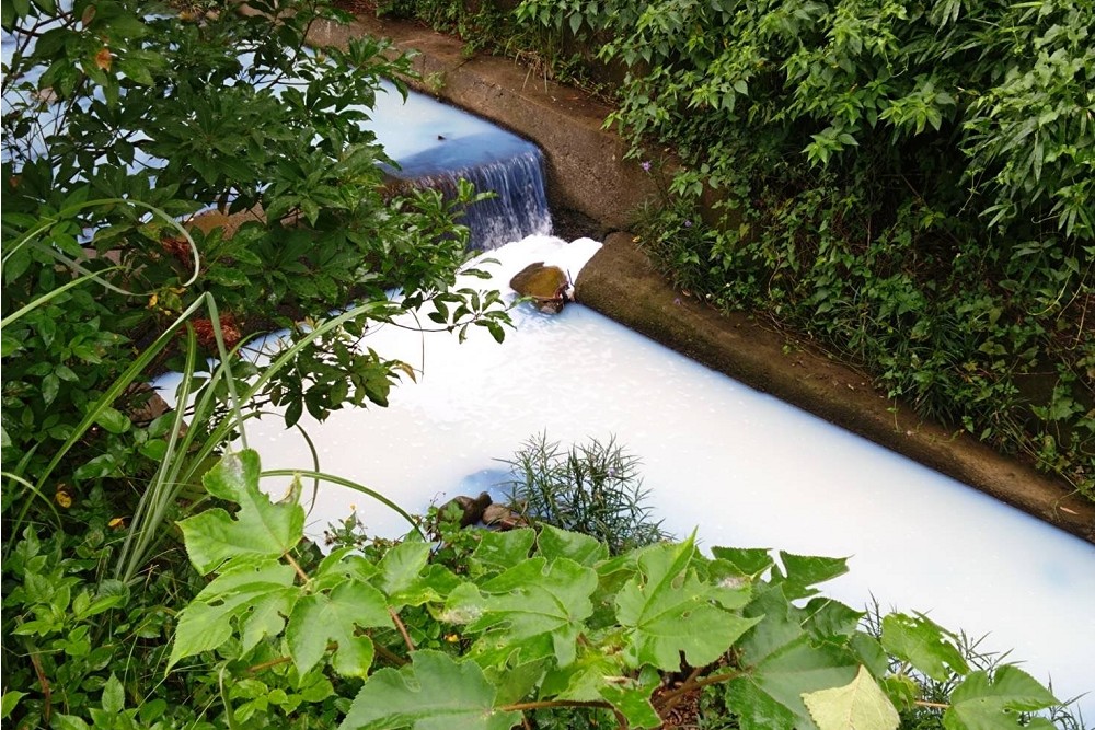 關西水汙染無止無休 洪申翰：牛欄河變「藍色多瑙河、牛奶河」 13