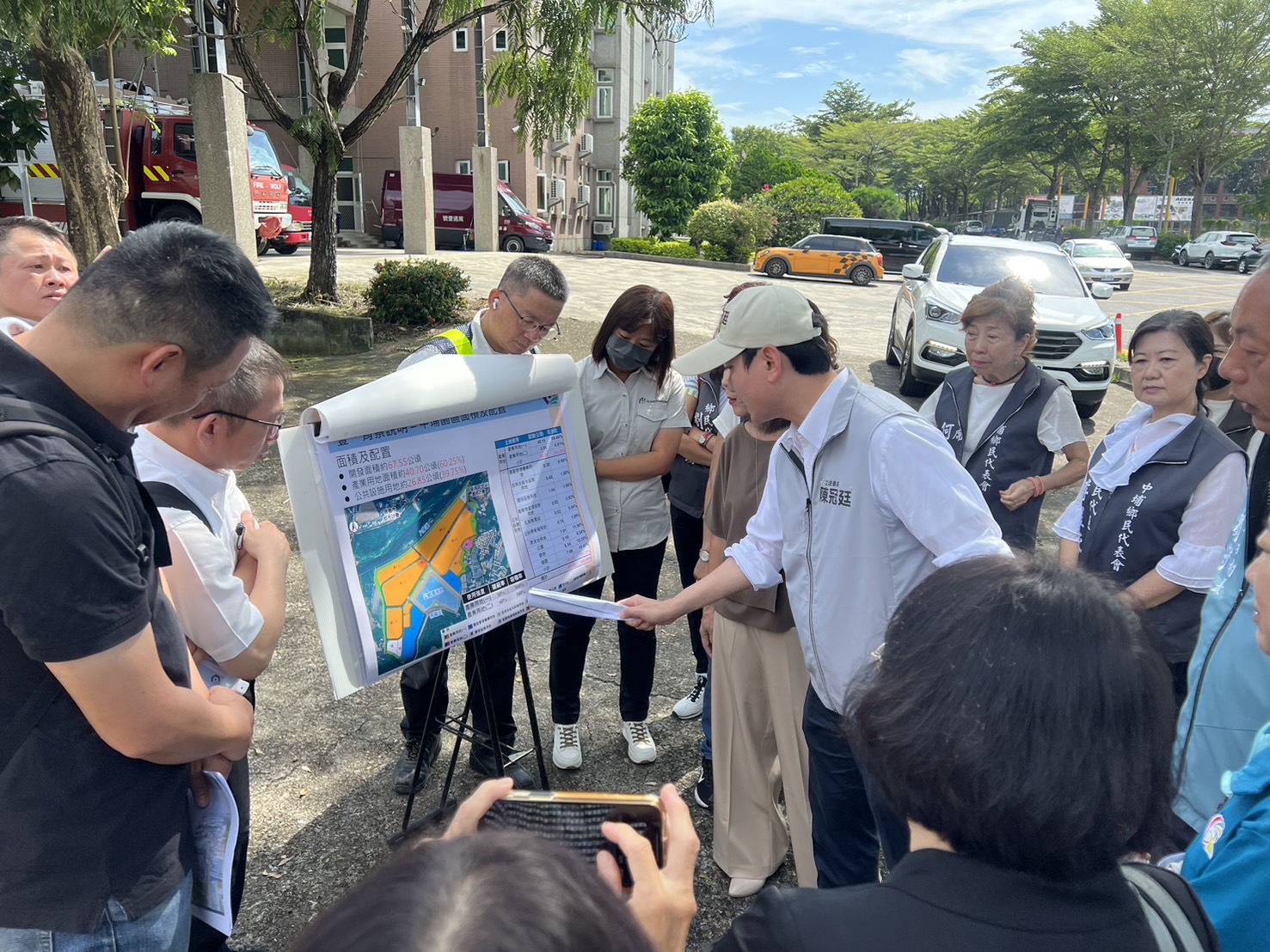 陳冠廷會勘中埔產業園區　要求經濟部加強防洪措施 5