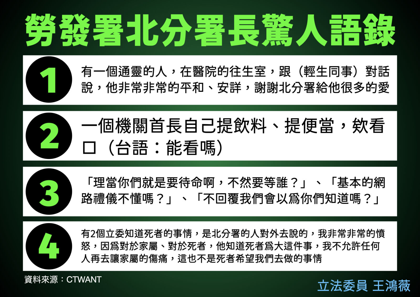 批勞動部調查霸凌自殺案拖2周　王鴻薇：謝宜容是土皇帝？ 15