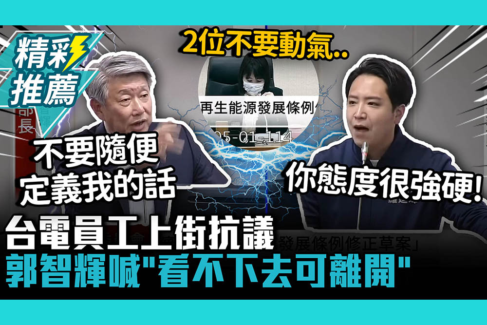 【CNEWS】百位台電員工上街頭抗議！郭智輝喊「看不下去可離開」羅廷瑋傻眼了