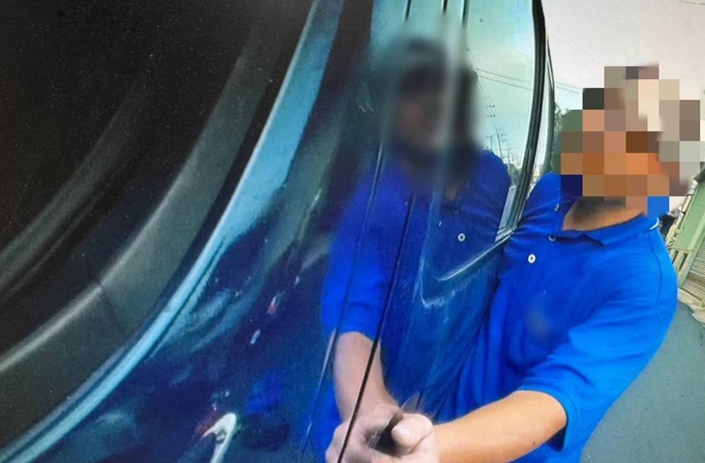 廂型車擠滿人 警查未繫安全帶逮7失聯移工 4 cnews204250517a04