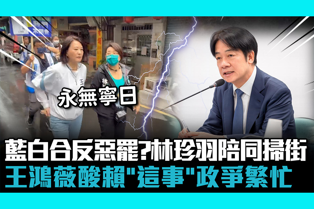 【CNEWS】藍白合反惡罷？林珍羽陪同掃街「急催不同意票」 王鴻薇酸賴「這事」政爭繁忙