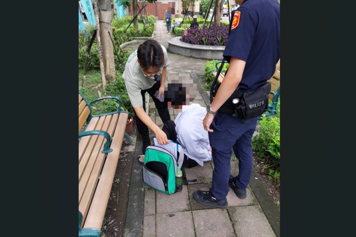 所長化身公園阿伯 喬裝埋伏逮22歲男面交車手 所長化身公園阿伯 喬裝埋伏逮22歲男面交車手