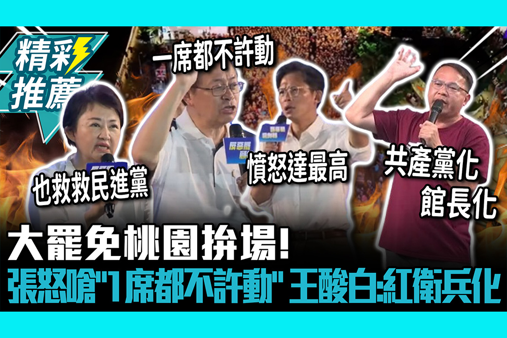【CNEWS】大罷免桃園拚場！張善政怒嗆「1席都不許動」 王義川酸白：紅衛兵化