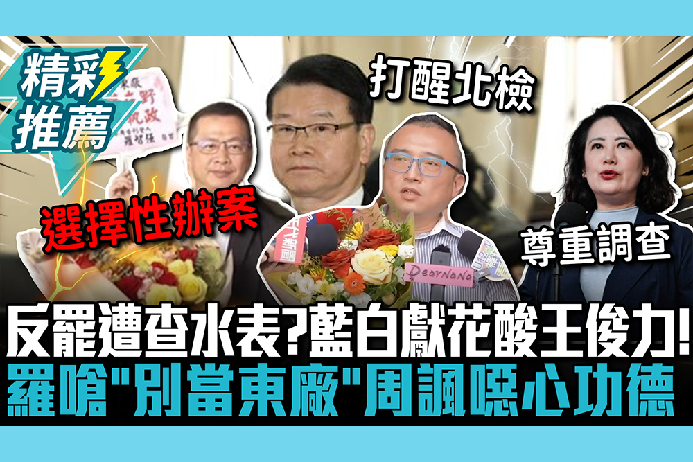 【CNEWS】反罷遭查水表？藍白獻花酸王俊力！羅智強嗆「別當東廠」周榆修諷噁心功德