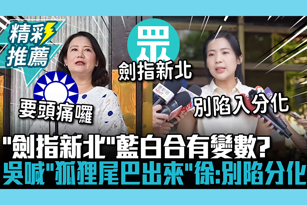 【CNEWS】「劍指新北」藍白合有變數？吳思瑤喊「狐狸尾巴出來」徐巧芯批：別陷入綠營分化