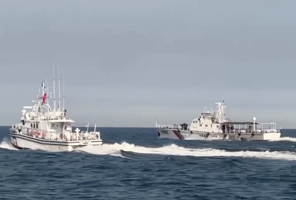 4艘中國海警船侵擾金門水域 海巡捍衛國安併航驅離 4艘中國海警船侵擾金門水域 海巡捍衛國安併航驅離