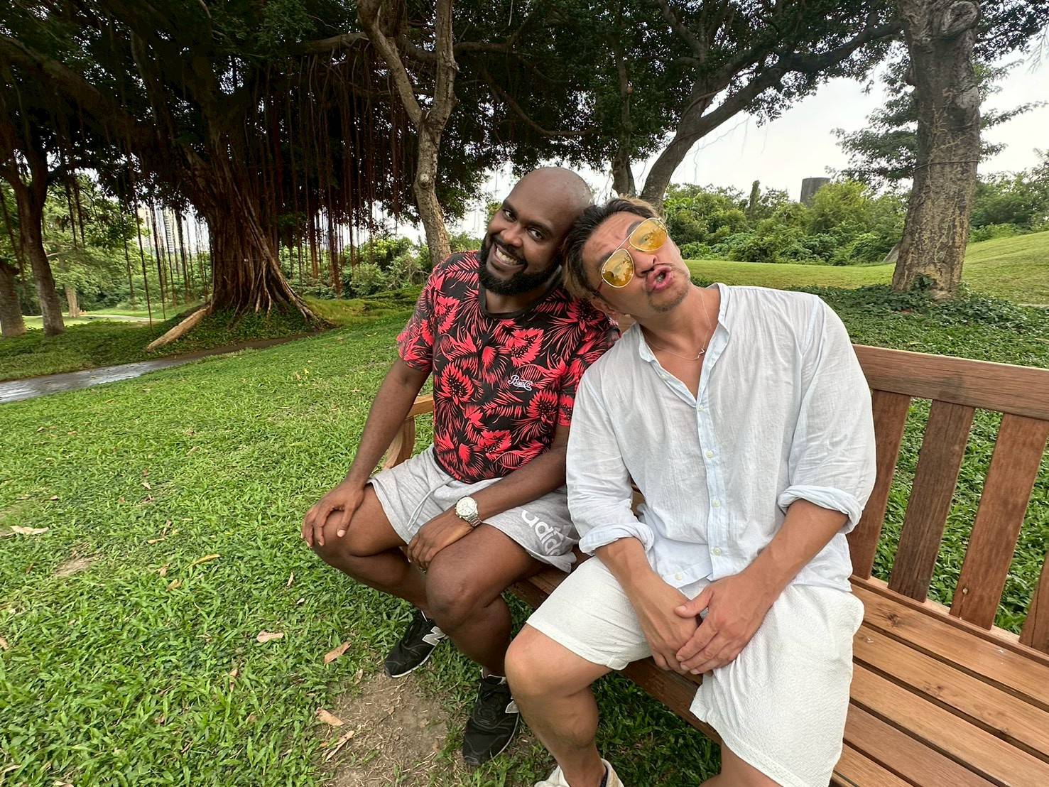 老外帶路！夢多、杜力玩翻高雄果嶺自然公園　陳其邁「邁邁椅」成熱點 25