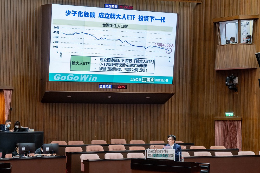 提成立「轉大人ETF」逆轉少子化危機　郭國文：讓青年滿18歲即有第一桶金 15