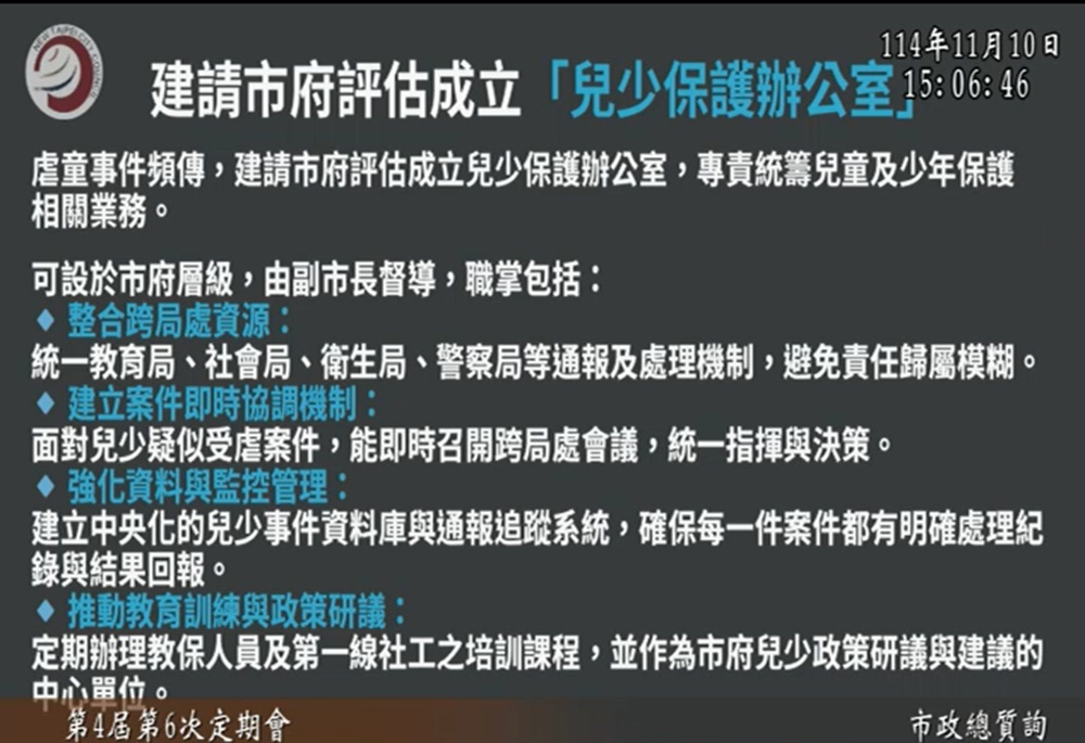 呂家愷促延長幼兒園監視影像保存 侯友宜支持並指示教育局研議 10 248251111a07