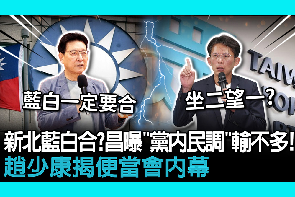 【CNEWS】新北藍白一定要合？黃國昌曝「黨內民調」輸不多！趙少康揭便當會內幕