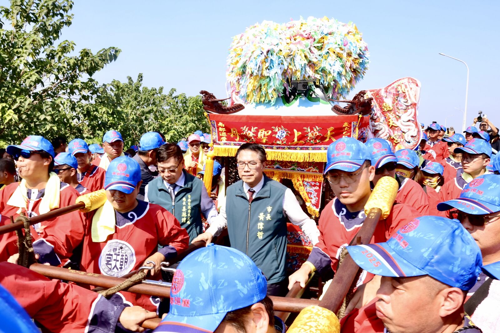 北港媽祖駕臨台南永康　姑婆廟以水墨聖像恭迎聖駕 7