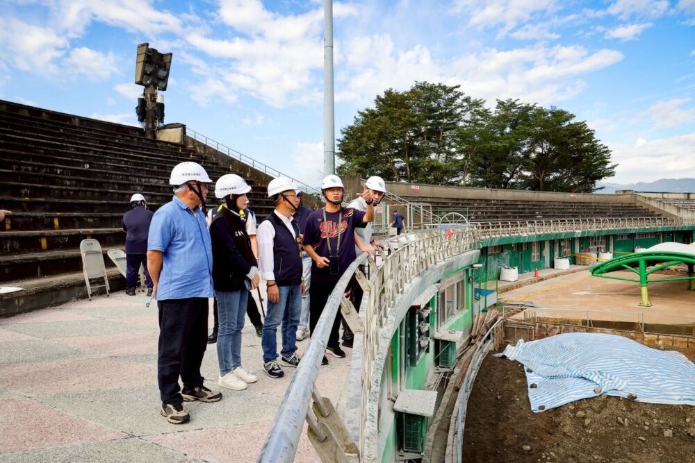 林茂盛視察羅東運動公園棒球場　掌握設施更新與環境優化情形 7