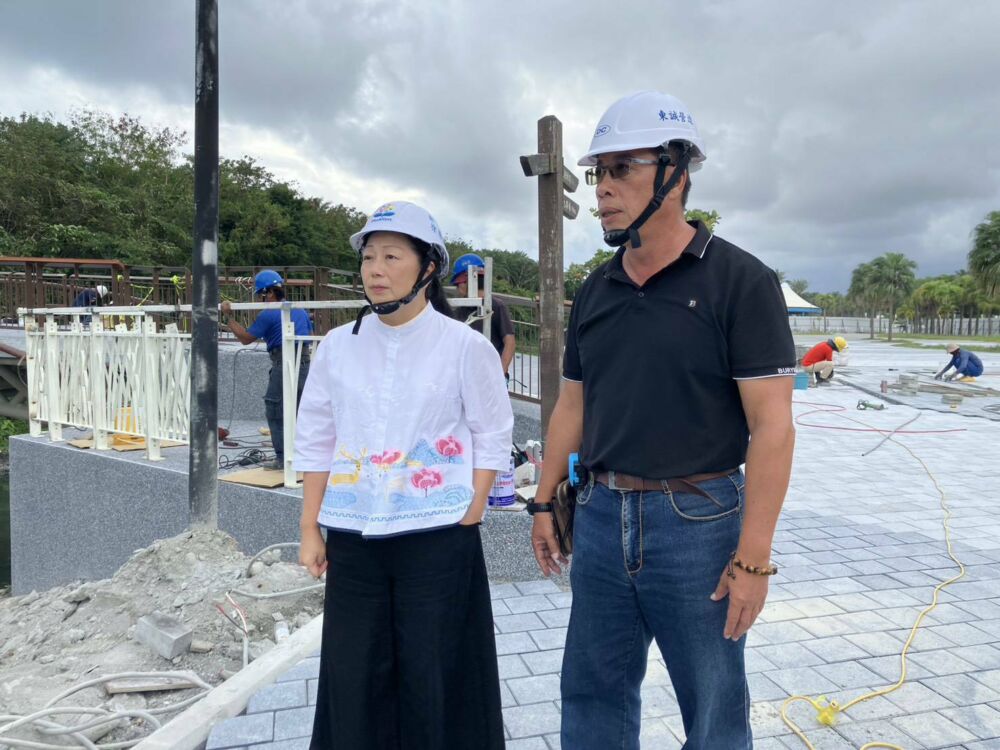 徐榛蔚會勘太平洋公園整修進度 預計12月底啟用 徐榛蔚會勘太平洋公園整修進度 預計12月底啟用
