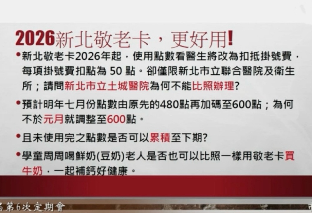 新北敬老卡土城醫院不能用 林金結爭取加碼600點提早上路 4 248251210a10