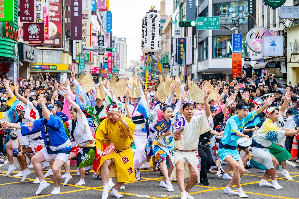 東京高圓寺阿波舞首度攜手桃園景福宮 蘇俊賓:文化交流帶動舊城再生