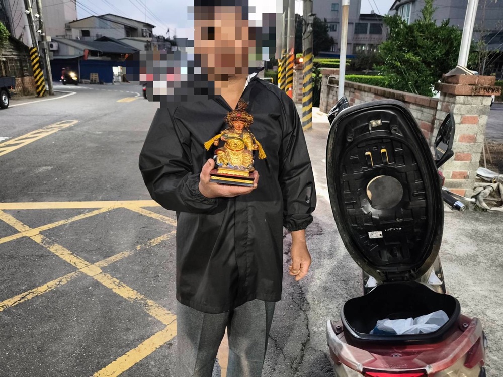 三太子神像不見了　42歲男涉竊被逮辯想裝飾家裏