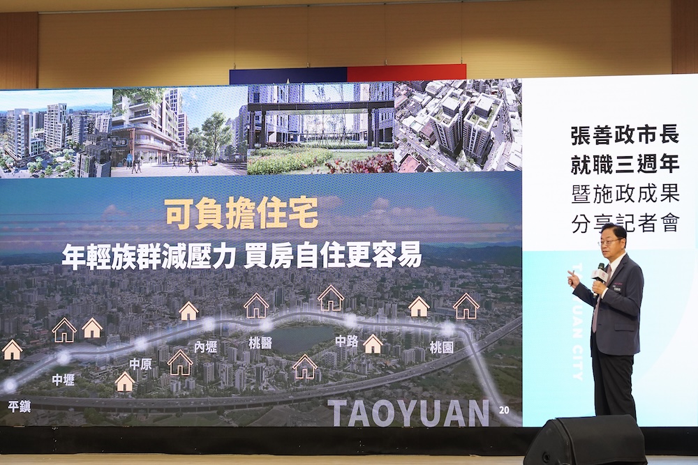 【有影】張善政就職三週年拍板第二市政園區、可負擔住宅 15