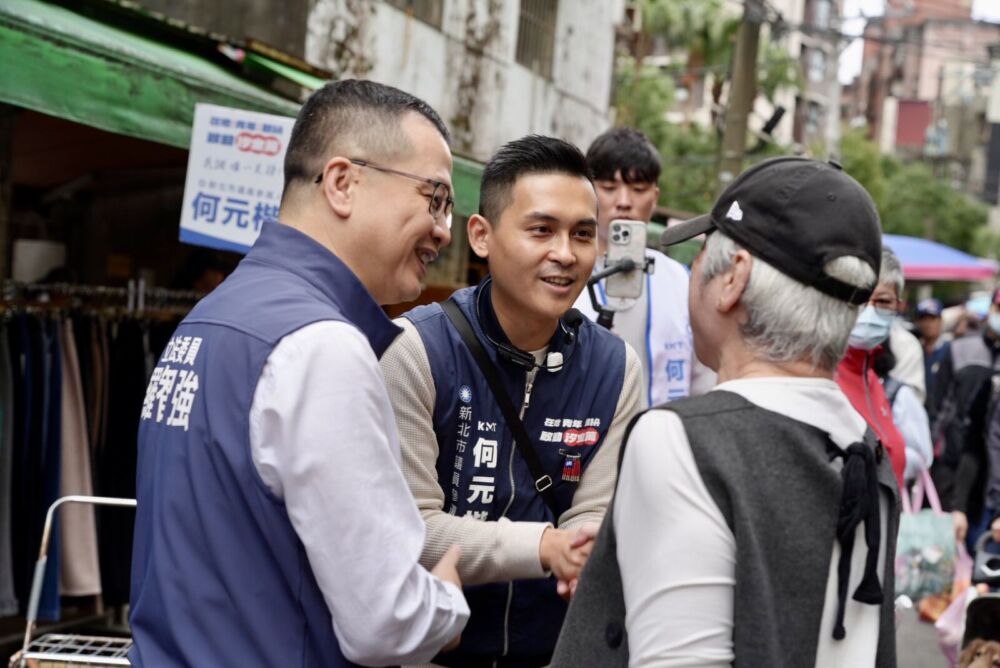 羅智強陪掃街讚子弟兵有北桃經驗　何元楷：一定不辜負期待