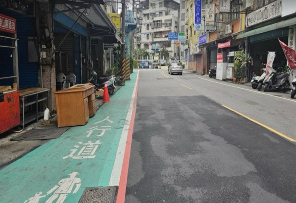 三峽大勇路增設標線型人行道　新北交通局完善觀光步行動線