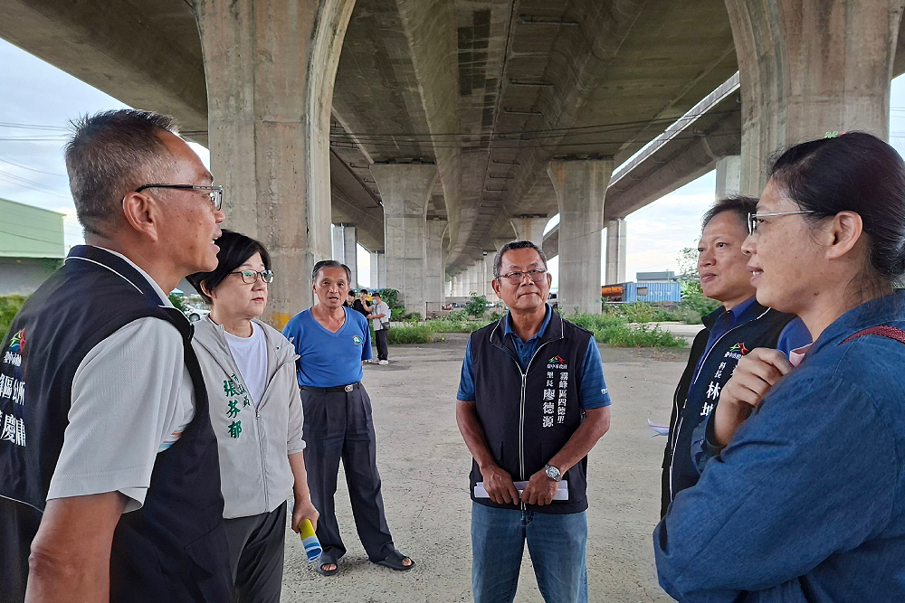 台中市活用國道橋下閒置空間　張芬郁爭取霧峰再添一處滑步車場 3