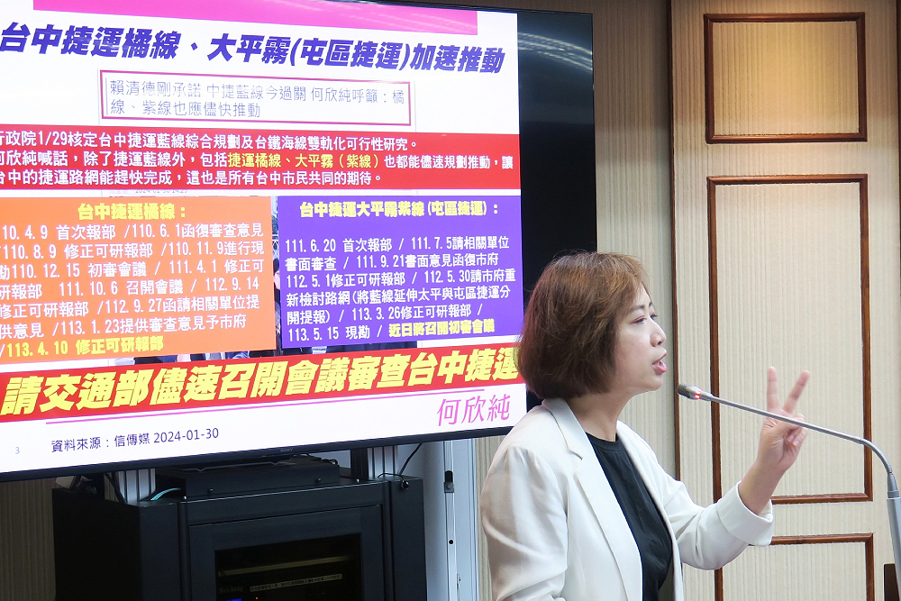 台中財政分級影響捷運規劃？　何欣純主張藍線要「一線到底」 9