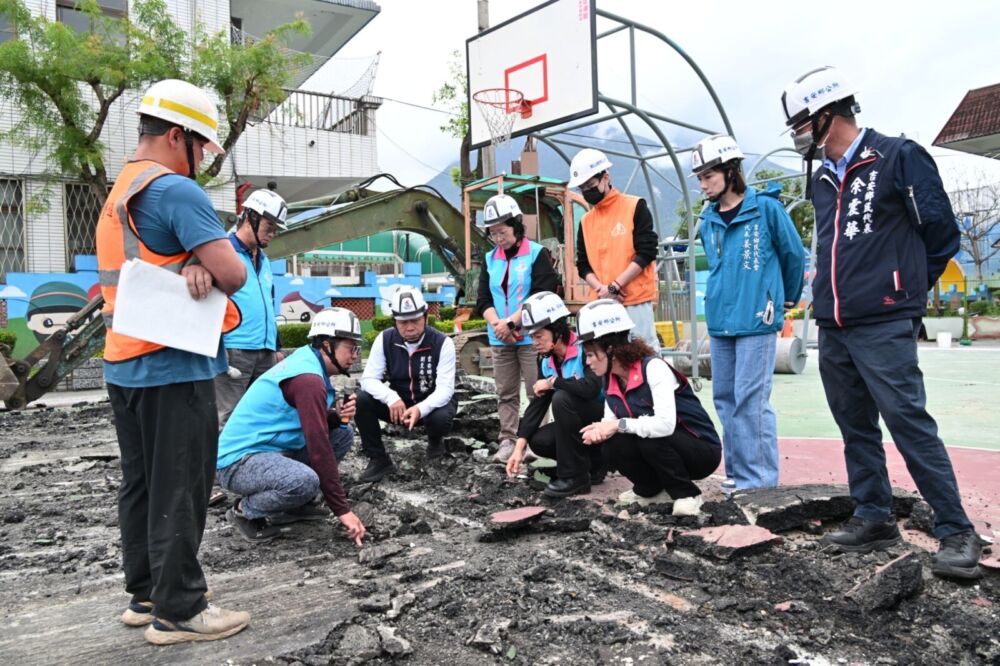 偕鄉代會會勘永安村籃球場改善工程　游淑貞：預計6月完工 37