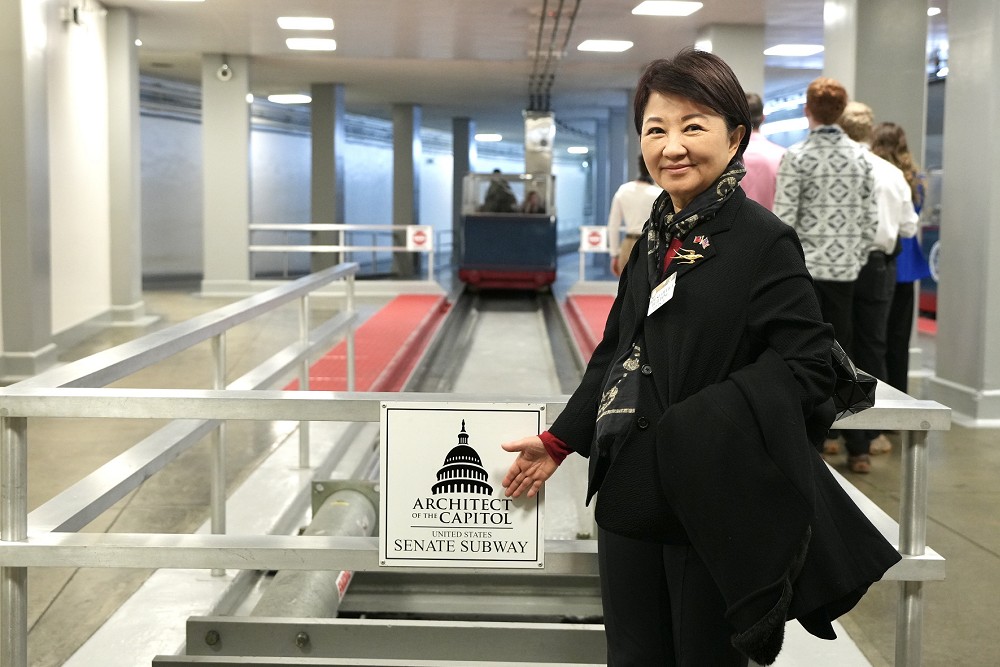 高規接待！盧秀燕拜會美國國會　搭乘國會地鐵往返參眾兩院 3